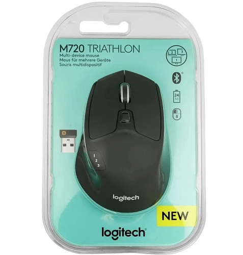Беспроводная компактная мышь Logitech M720 Triathlon (Чёрный)