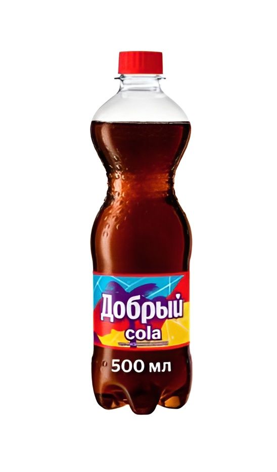 Напиток Добрый Cola Ледяной лимон, 0,5 литр. ПЭТ. Упаковка 24 шт.