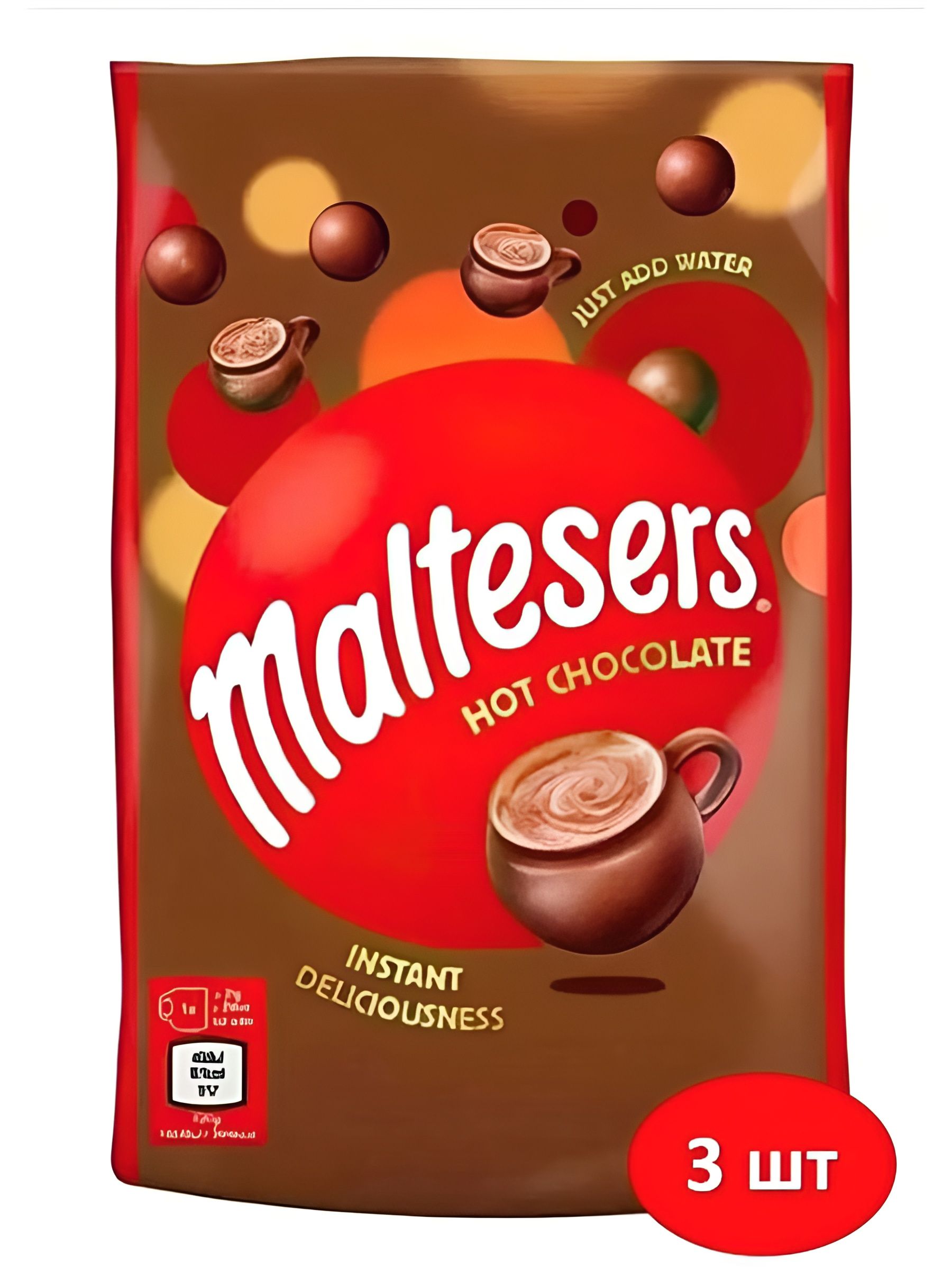 Горячий шоколад Maltesers Hot Choc Pouch, с экстрактом ячменного солода 140 гр.