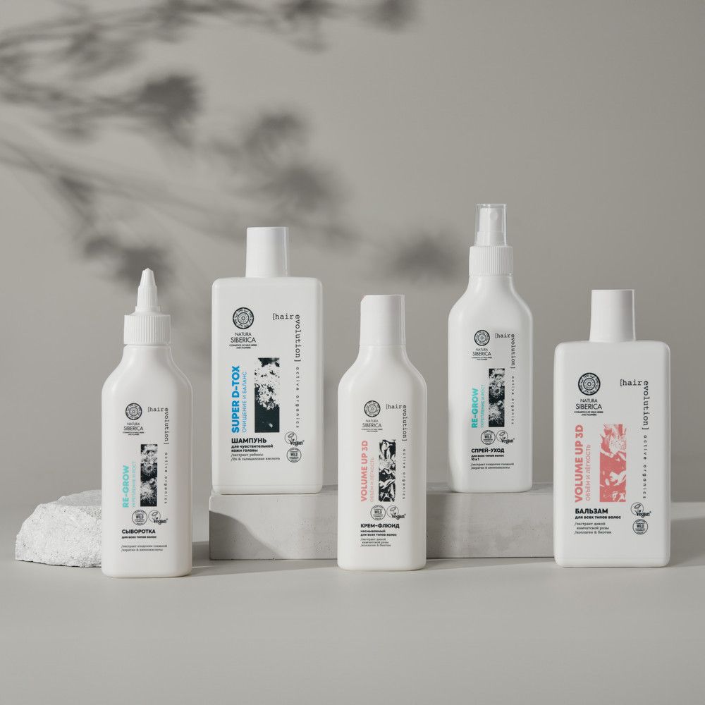 Бальзам для всех типов волос Natura Siberica Hair Evolution VOLUME UP 3D. Объём и лёгкость, 270 мл