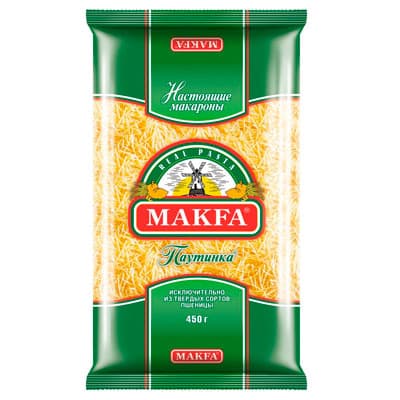 Вермишель Makfa паутинка 450 гр