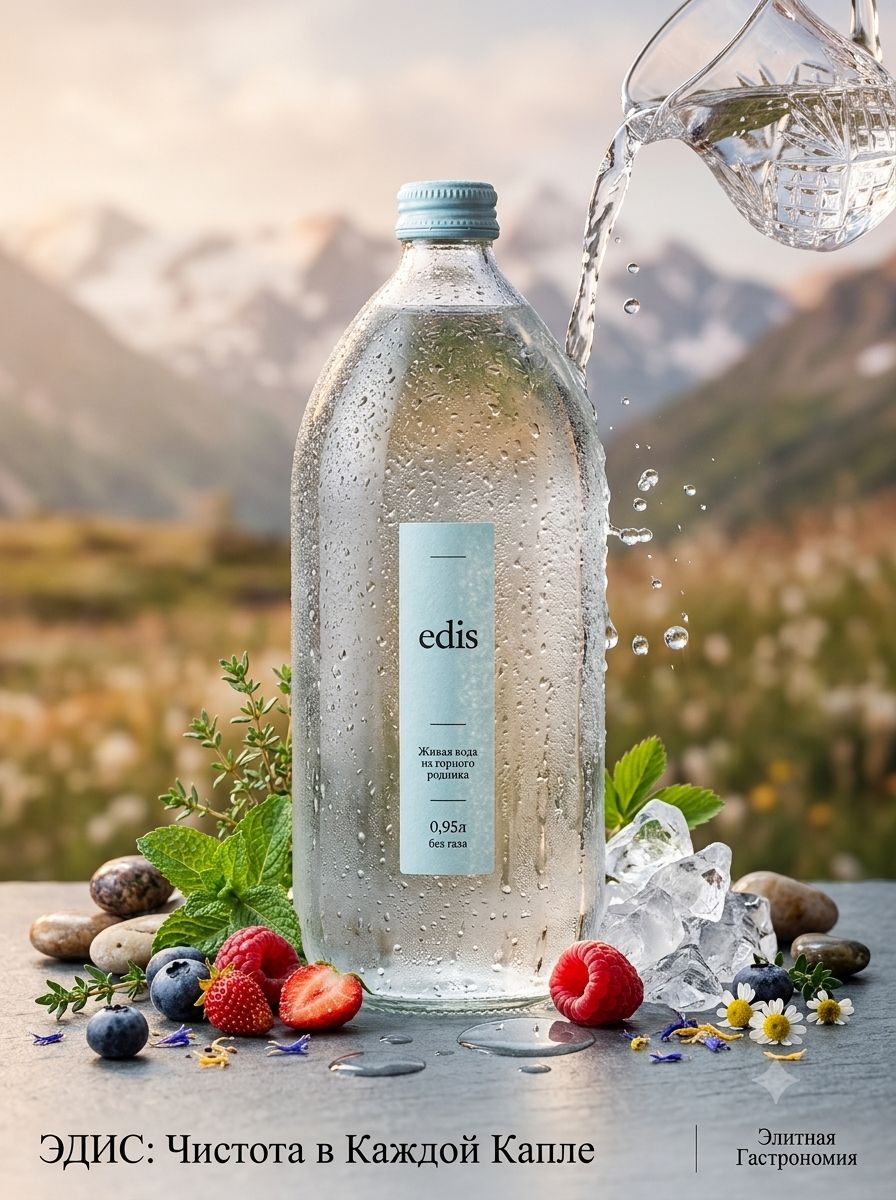 Вода Edis негазированная 950мл х 6шт.