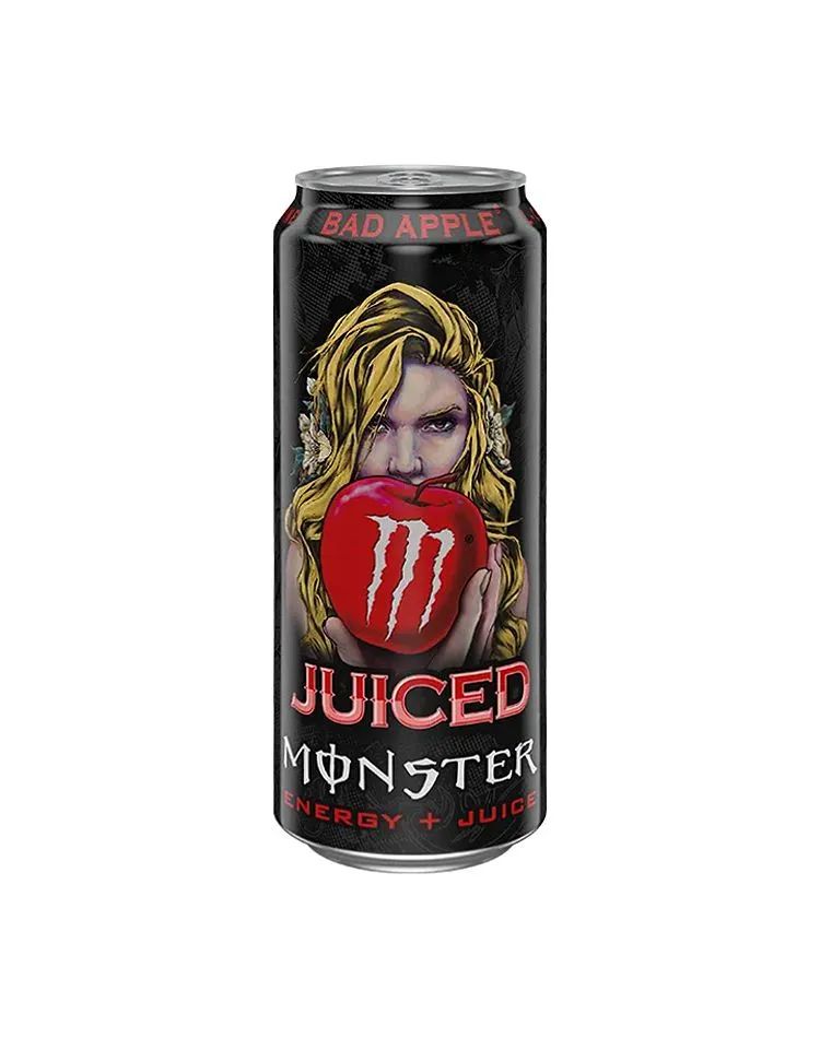 Энергетический напиток Monster Energy Bad Apple, 500 мл, упаковка 12 шт