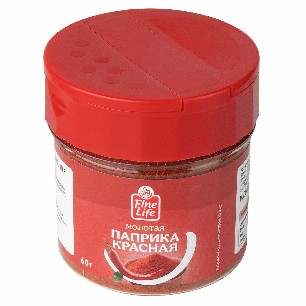 Fine Life Приправа паприка красная молотая, 60г х 12шт.