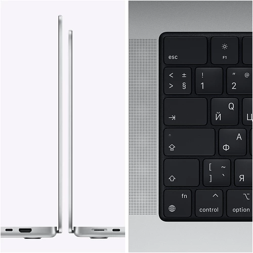 Ноутбук Apple Macbook Pro 16 2021 (M1 Max 10-Core, GPU 32-Core, 32GB, 1TB) (Серебристый, 1 ТБ, 32 ГБ)
