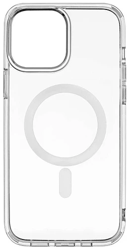 Чехол силиконовый прозрачный MagSafe для iPhone 14 (Прозрачный)