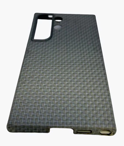 Чехол карбоновый KZDOO Keivlar для Galaxy S24 Ultra (Серый)
