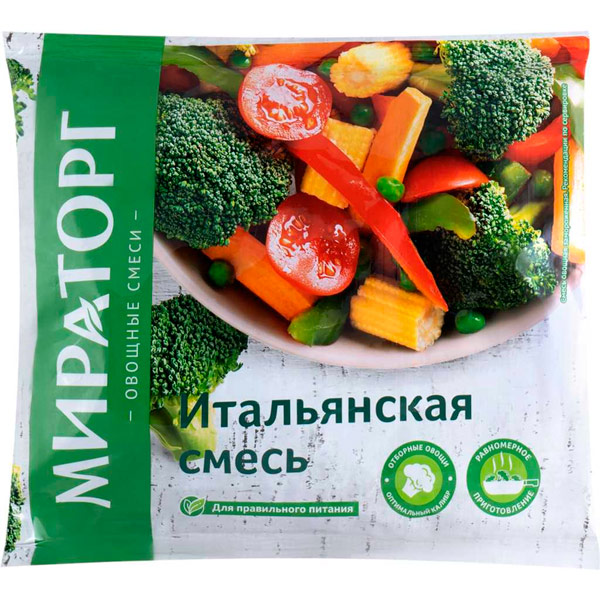 Смесь овощная Мираторг Итальянская замороженная 400 гр