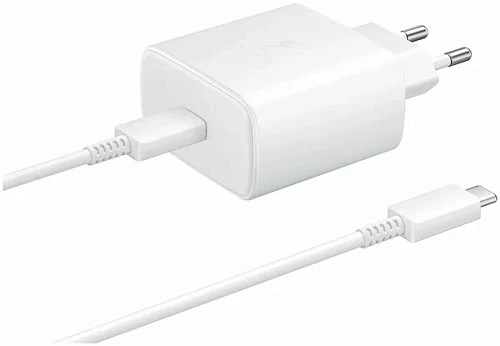 Сетевое зарядное устройство Samsung Travel Adapter 45W с кабелем (Белый)