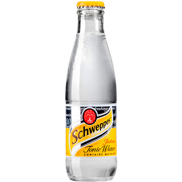 Schweppes Indian Tonic / Швепс Индиан Тоник импорт 0,2 литра, газ, стекло, 24 шт. в уп.