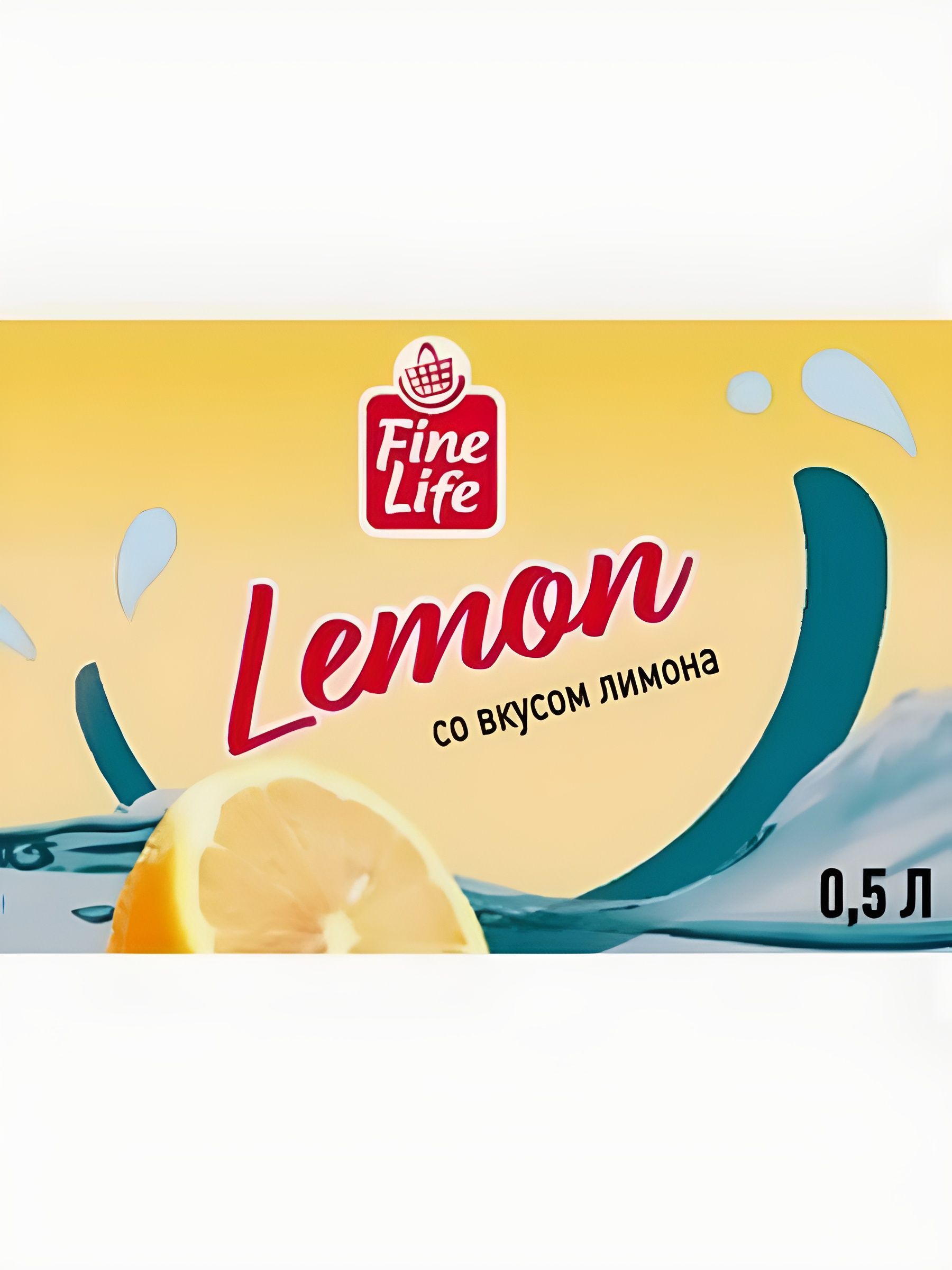 Fine Life Вода лимон негазированная, ПЭТ, 500 мл х 12 шт.