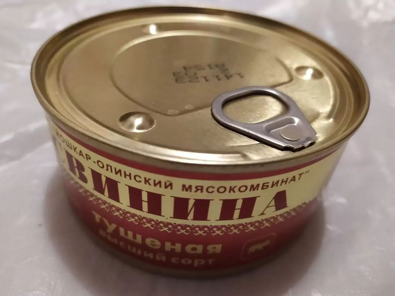 Свинина тушеная Йошкар-олинский МК №8 высший сорт ГОСТ, 325г х 18 шт.