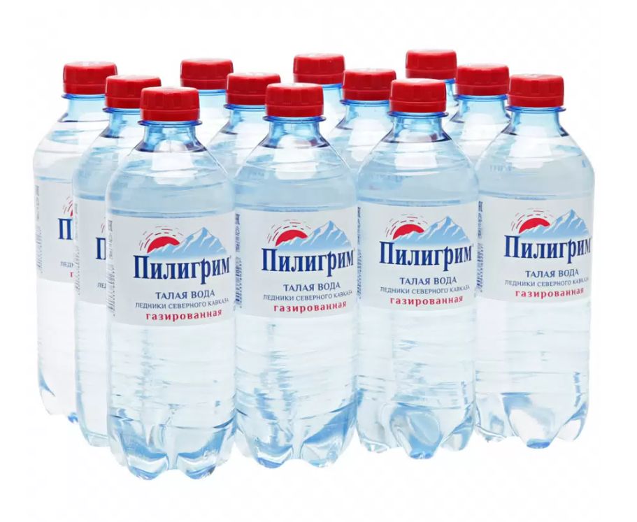 Вода Пилигрим газированная 0,5 л х 12 бут
