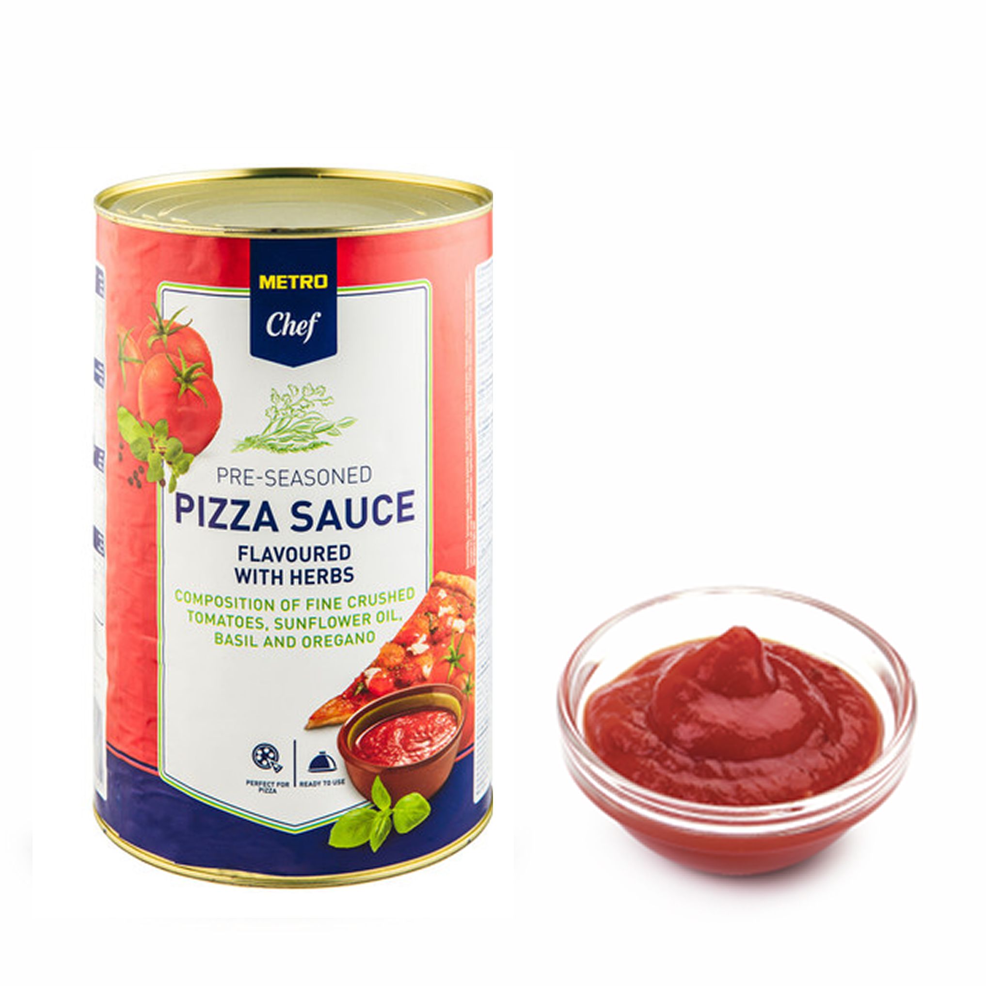 METRO Chef Соус томатный для пиццы с травами, 4.1кг х 2шт.
