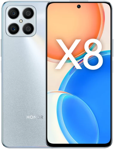 Смартфон HONOR X8 6/128GB Global (Серебристый, 6 ГБ, 128 ГБ, Global)