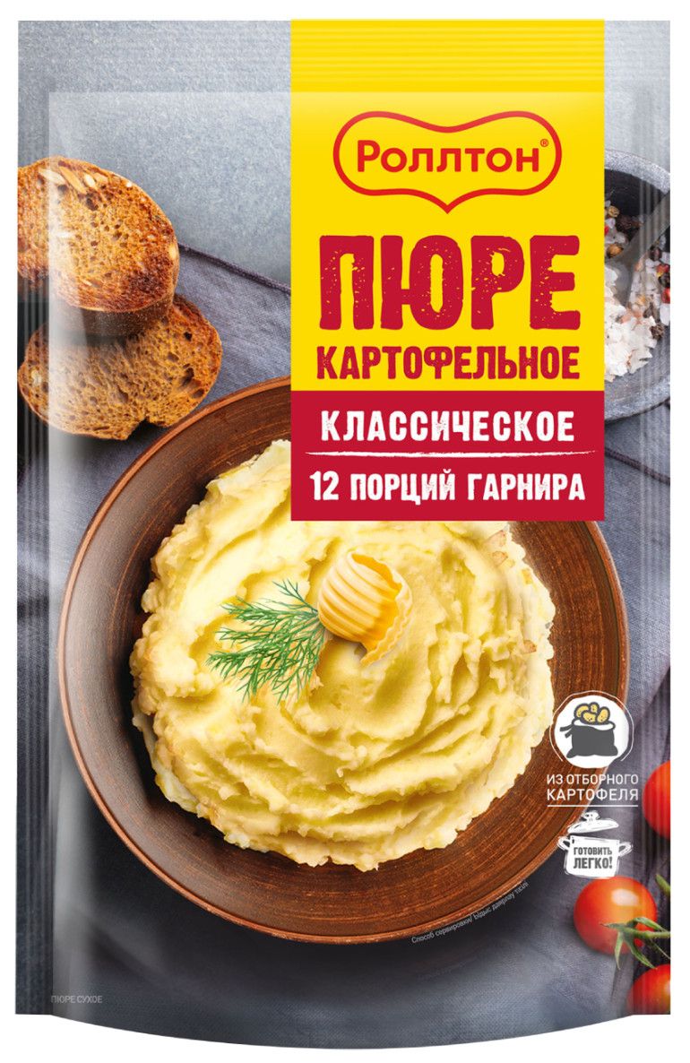 Пюре картофельное Роллтон классическое, 240г х 10 шт.