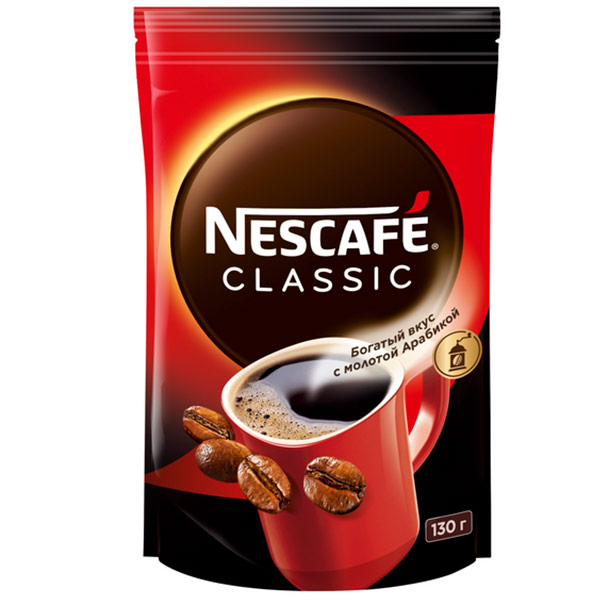 Кофе Nescafe / Нескафе classic растворимый м/у (130гр)
