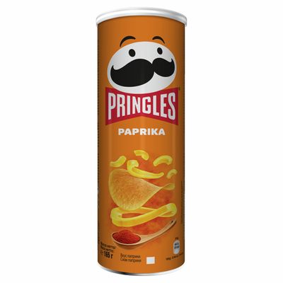 Чипсы Pringles картофельные Паприка, 165г. Упаковка 19шт. Набор 2 упаковки.