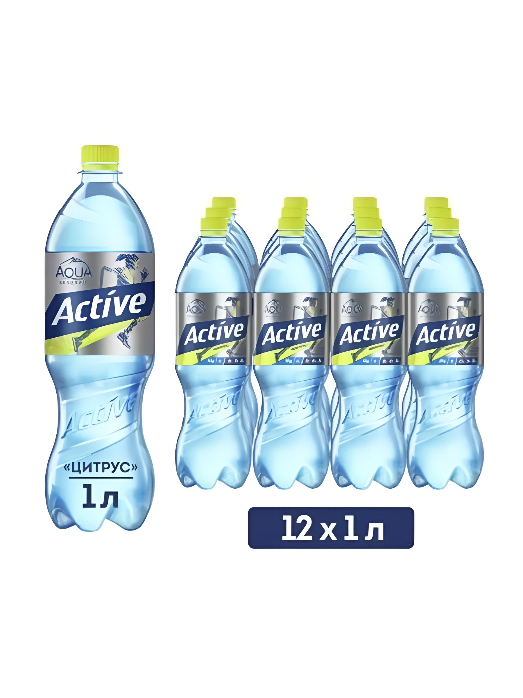 Аква Минерале (Aqua Minerale) Active питьевая негазированная,цитрус, 1л x 12 шт