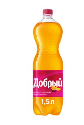 Напиток Добрый Манго-маракуйя, 1,5 л. ПЭТ. Упаковка 9 шт.