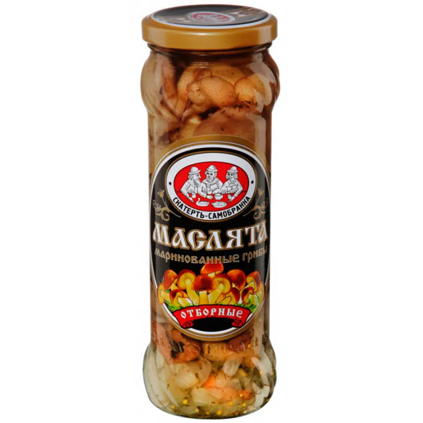 Маслята маринованные Скатерть Самобранка 370 гр