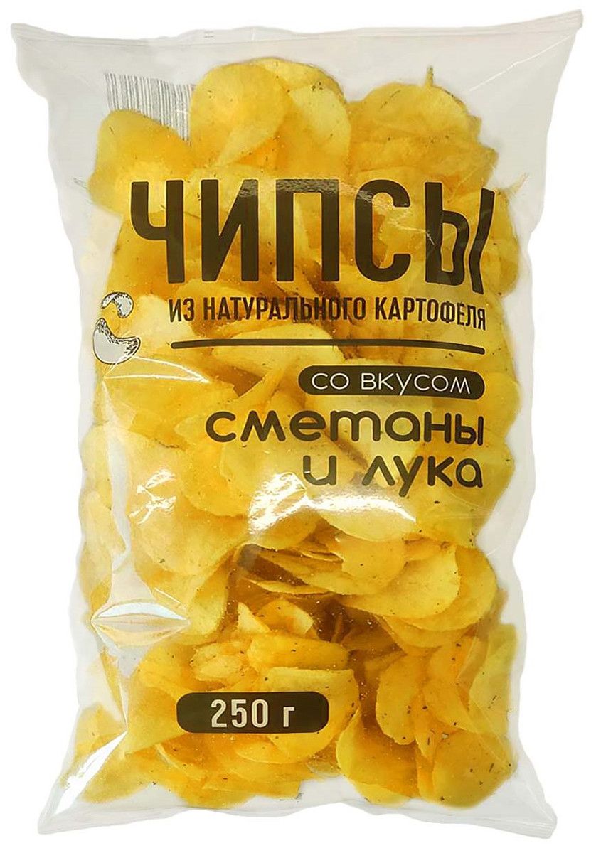 Чипсы Kdv картофельные сметана и лук, 250г х 24шт.