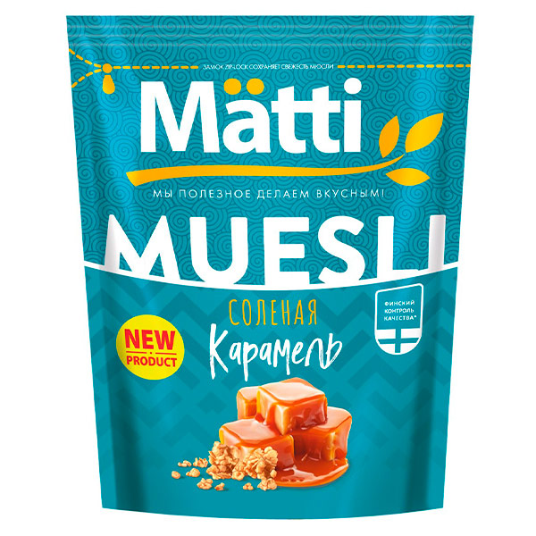 Мюсли Matti Соленая карамель 250 гр