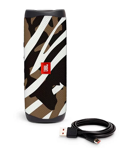 Портативная акустика JBL Flip 5 (Чёрный камуфляж)