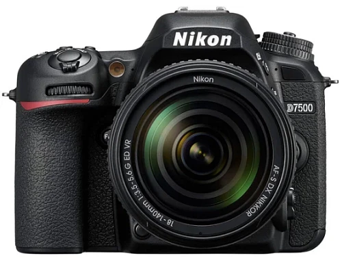 Зеркальный фотоаппарат Nikon D7500 Kit с AF-S 18-140 VR (Черный)