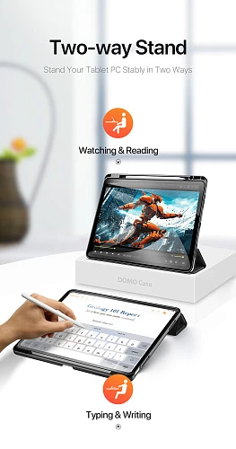Чехол-книжка Gurdini Dux Ducis Domo Series для iPad Air 4/5 10.9 / Air 11 (2024) (Розовый)