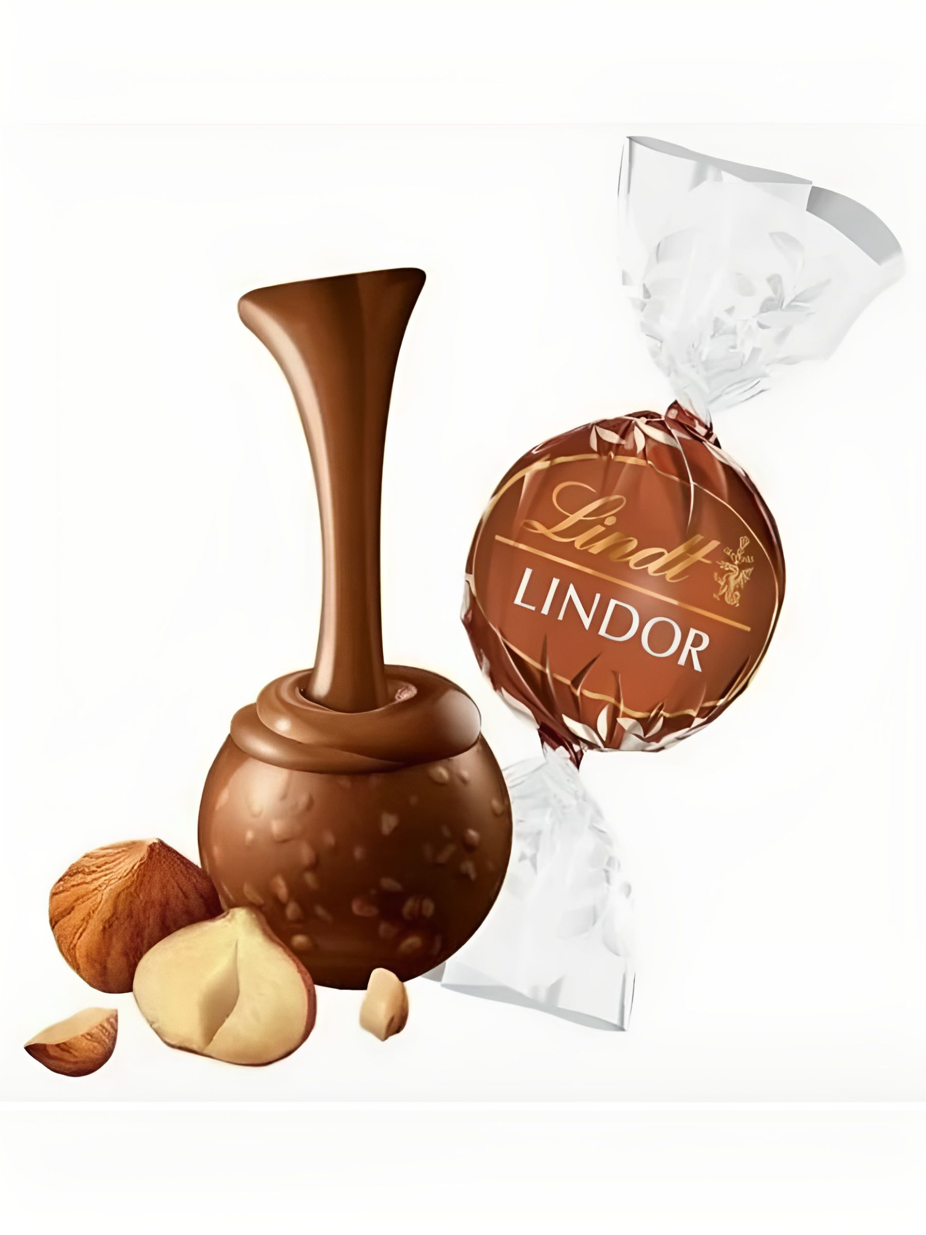 Конфеты шоколадные Lindor Hazelnut (лесной орех), 200 гр. 2 шт.