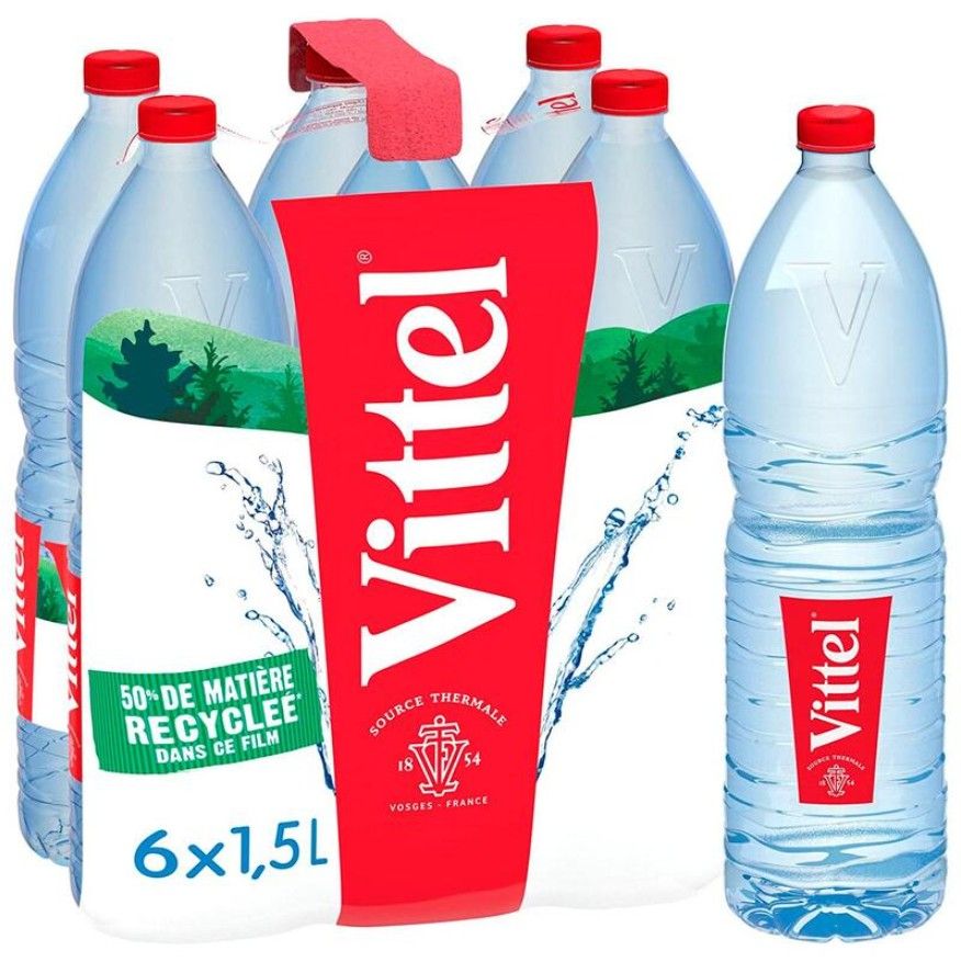 Vittel 1,5л./6шт. Пэт Виттель вода минеральная негазированная гидрокарбонатно-сульфатная магниево-кальциевая