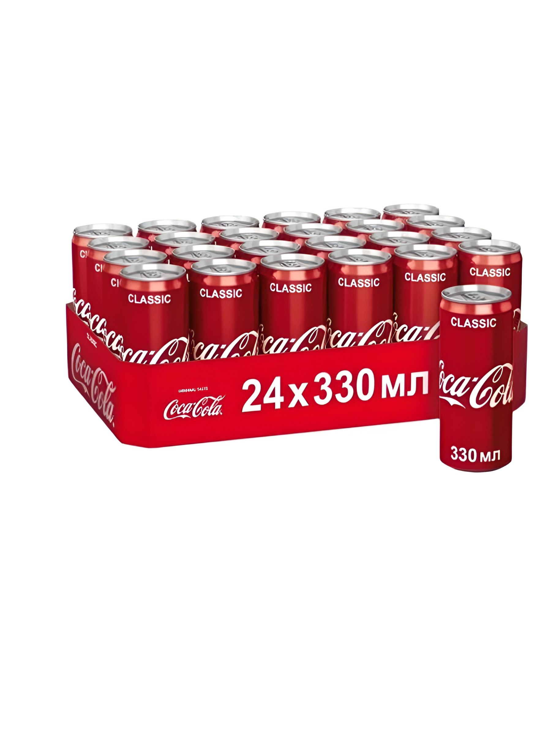 Газированный напиток Coca-Cola жб, 0,33 л (Германия), 24 шт в упаковке