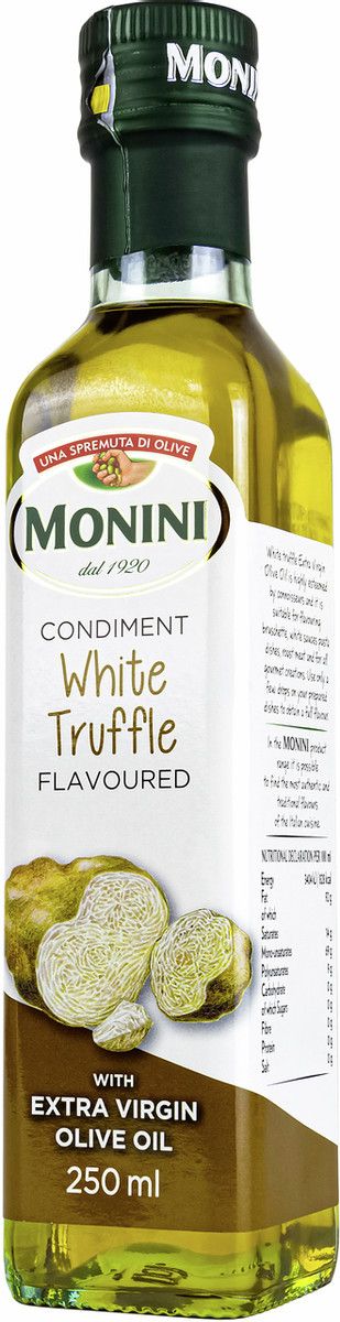 Масло оливковое Monini с белым трюфелем Extra Virgin нерафинированное, 250мл х 2шт.