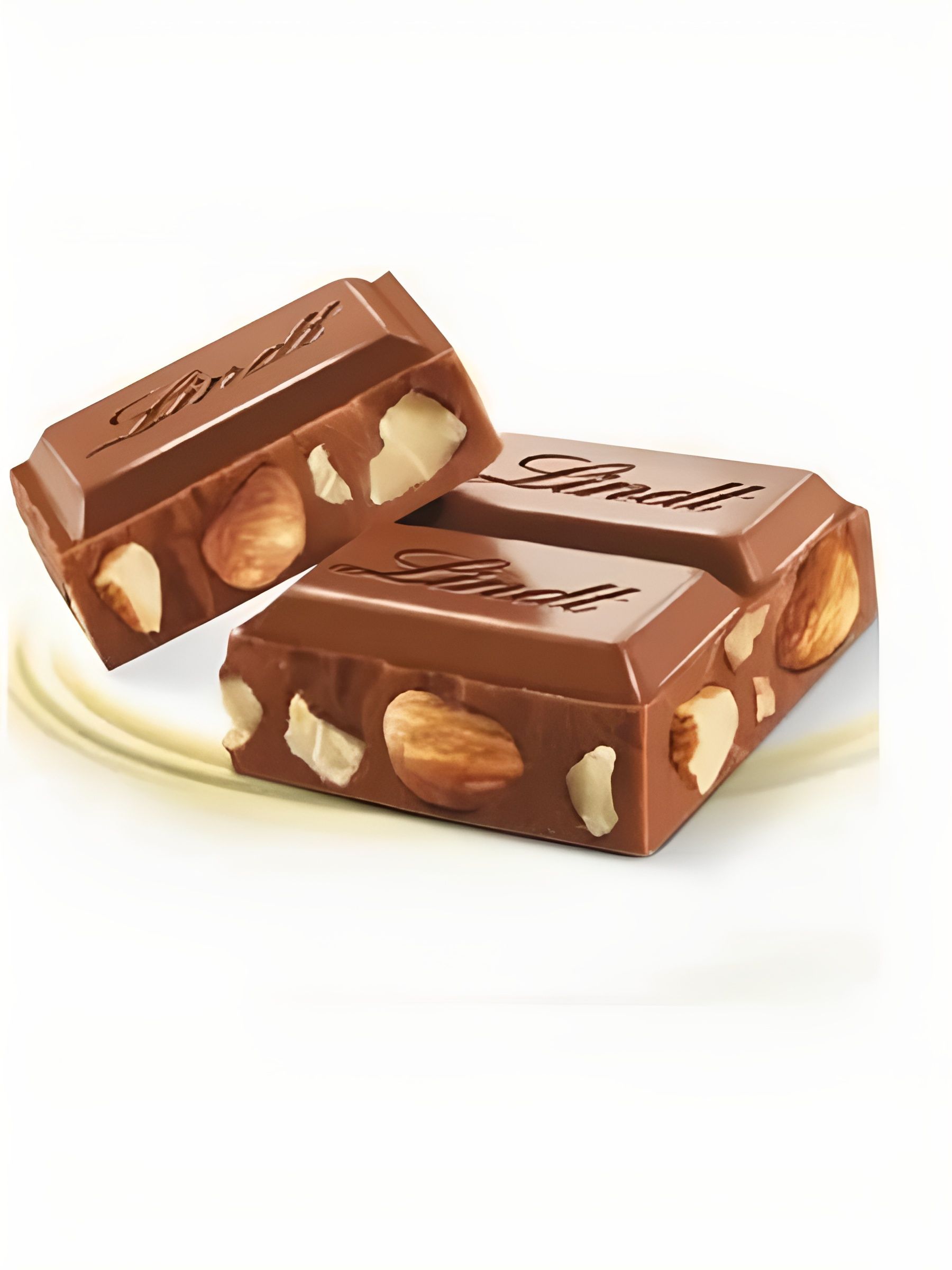 Шоколад LINDT GOLD Молочный с Цельным Миндалем 300г. 3 шт.