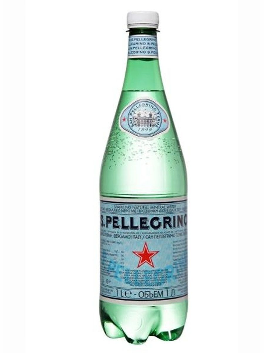 Вода питьевая минеральная газированная S. Pellegrino газ 0,75л./12шт