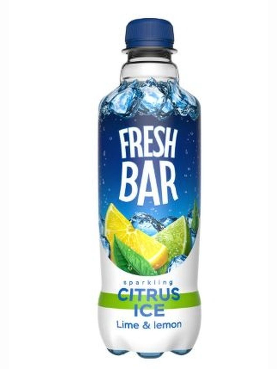 Напиток газированный Fresh Bar Лайм-лимон, 480мл. ПЭТ. Упаковка 12 шт.