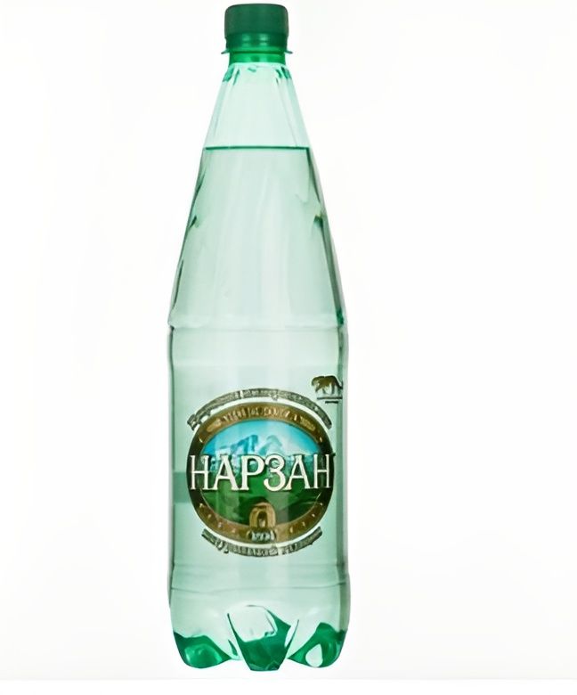 Вода минеральная газированная Нарзан, 1 шт, ПЭТ, 1л.