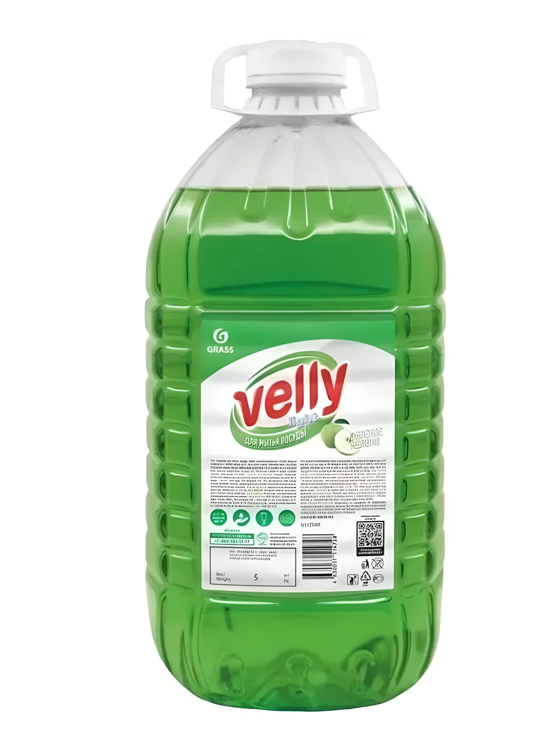 Средство для Мытья Посуды Velly Light Зеленое Яблоко 5кг