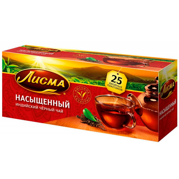 Чай черный Лисма Насыщенный 25 пак