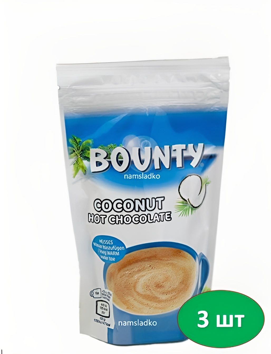 Горячий шоколад со вкусом кокоса, Bounty Hot Chocolate 140 гр. 3 щт.