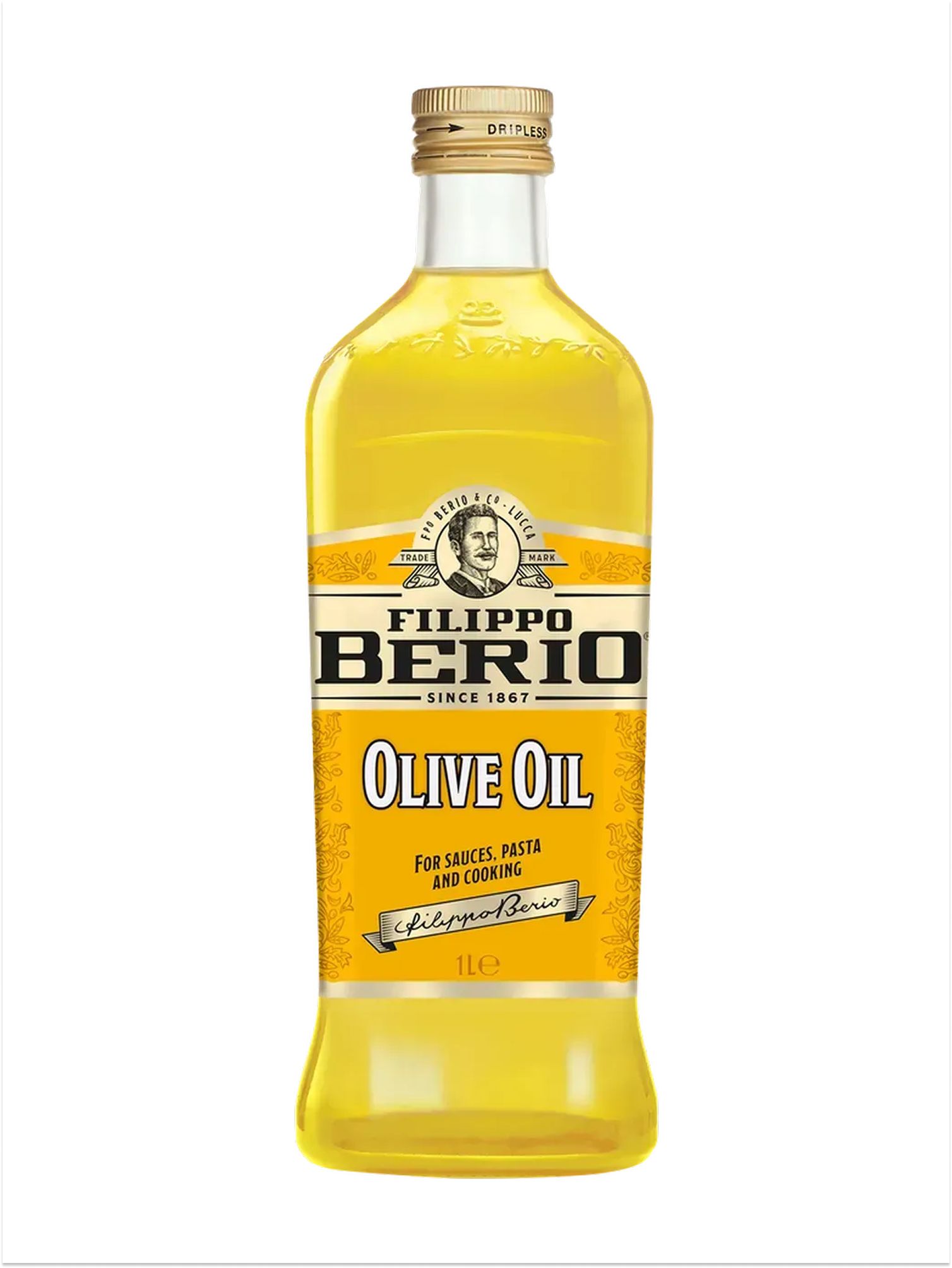 Оливковое масло Filippo Berio Pure, рафинированное универсальное, 1000 мл х 6 шт.