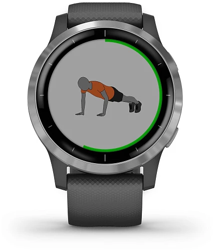Умные часы Garmin Vivoactive 4 Wi-Fi NFC (Серебристый)