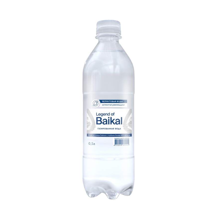 Вода Легенда Байкала, газированная, 0,5л., 12шт.