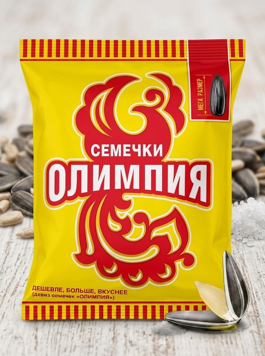 Семечки обжаренные отборные без соли "Олимпия" 180г х 18шт.
