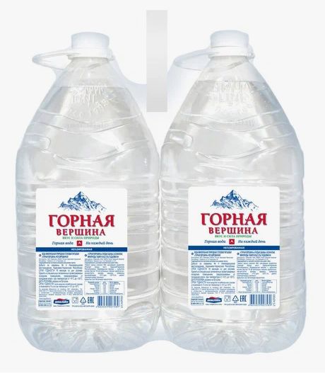 Вода питьевая Горная вершина 5л негазированная (упаковка 2 шт.)
