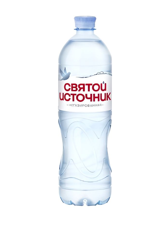 Вода питьевая Святой источник 1л, ПЭТ, негазированная. Упаковка 1л х 6 шт.