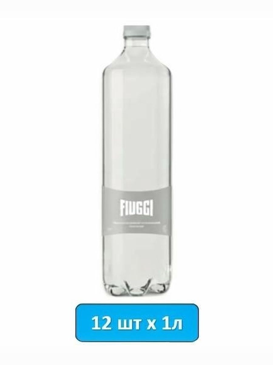 ACQUA DI FIUGGI (Фьюджи) NATURALE - природная негазированная вода 1л, упаковка 12 шт ПЭТ