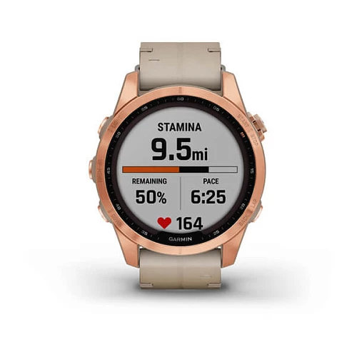 Умные часы Garmin Fenix 7S (Розовое золото)