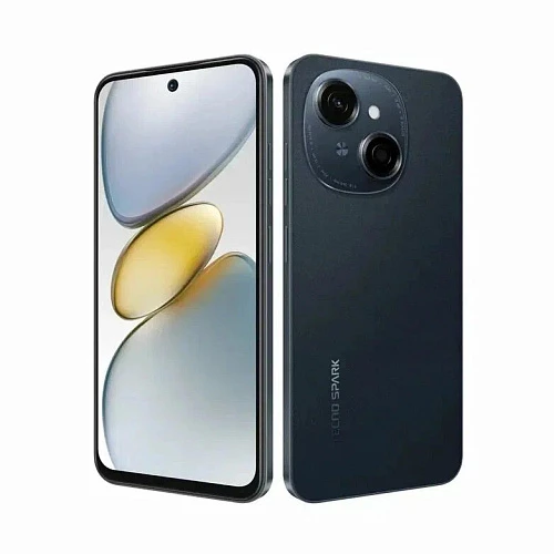 Смартфон Tecno Spark Go 1 4/64ГБ (Черный, 4 ГБ, 64 ГБ)